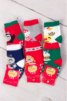 Шкарпетки ясельні (новорічні) зима